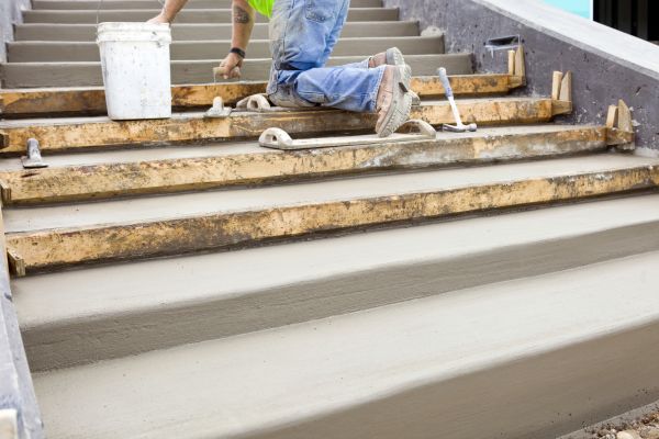 Concrete Steps Pouring in American Fork